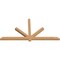 Ekena Millwork Kennewick Timber Gable Bracket, Western Red Cedar, 84"W x 42"H x 3 1/2"D x 3 1/2"F, 12/12 Pitch GBW084X42X0404KEN00SWR - alternate 3